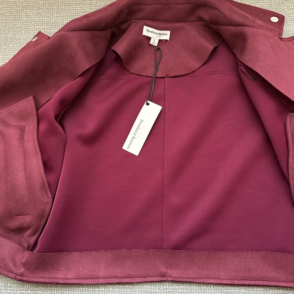 Newbury Knutson Moto Jacket in Raspberry Red size Small - Picture 7 of 13